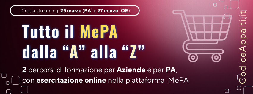 Corso MEPA 25 e 27 mar OE e PA