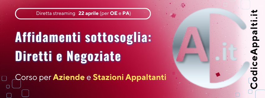 Affidamenti sottosoglia