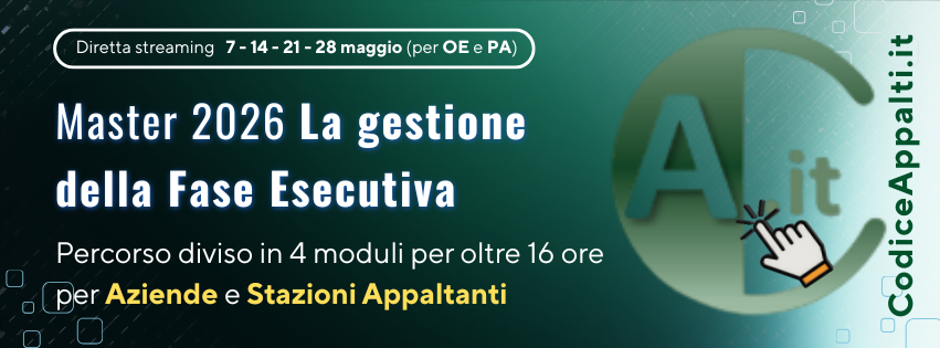 Master Fase Esecutiva 2026
